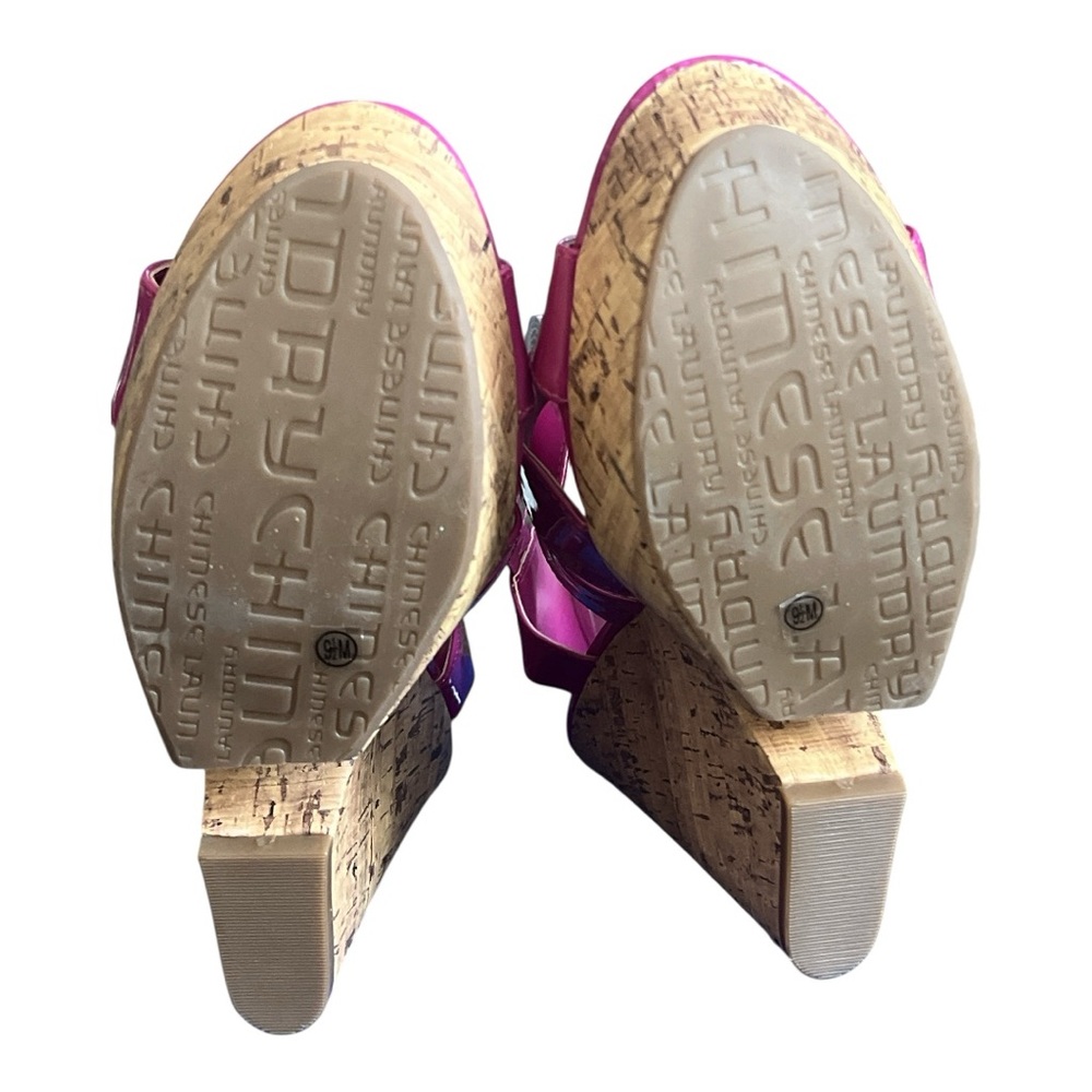 Chinese Laundry Fuchsia Strappy Sandals Women’s Size 9.5 NWOT - Picture 5 of 9